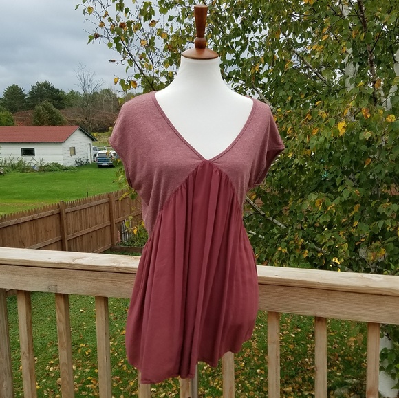 Anthropologie Tops - 🔥CLOSING MONDAY🔥Anthro Meadow Rue Burgundy Top